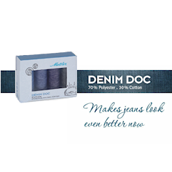 Polycore Cotton Denim Doc garen dikte 75 Washed Vintage Kit