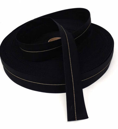 Pantalonband zwart 5cm breed stukje 250cm