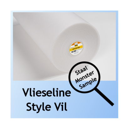 Style-vil naaibaar stevig en volumineus van vlieseline - Staal / monster / proefstukje ongeveer 10 x 10 cm voor plakproef 