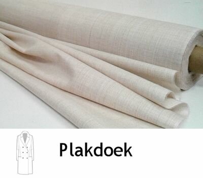 Plakdoek stevig beige