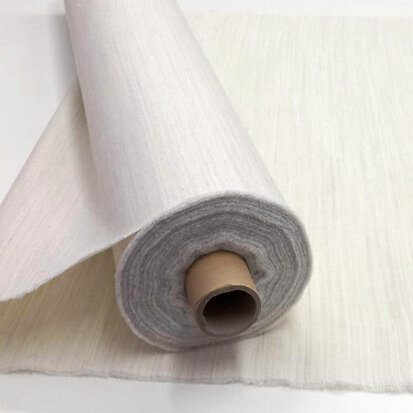 Stevigere naaibare wolhaardoek naturel 80 cm breed