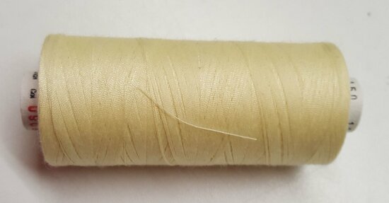 Alterfil S sewing thread and overlocking thread - with Anti-wrinkle coating for smooth seams - spool 1000m - LIGHT YELLOW colou
