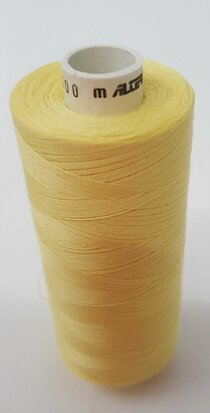 Alterfil S sewing thread and overlocking thread - with Anti-wrinkle coating for smooth seams - spool 1000m - YELLOW colour 0898