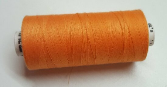 Alterfil S sewing thread and overlocking thread - with Anti-wrinkle coating for smooth seams - spool 1000m - ORANGE colour 0536