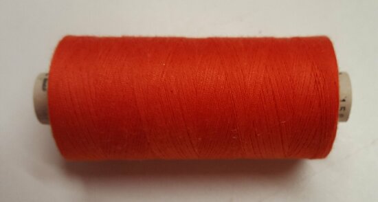 Alterfil S sewing thread and overlocking thread - with Anti-wrinkle coating for smooth seams - spool 1000m - ORANGE RED colour