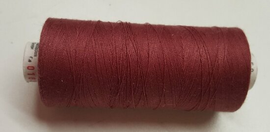 Alterfil S sewing thread and overlocking thread - with Anti-wrinkle coating for smooth seams - spool 1000m - DARK RED colour 01