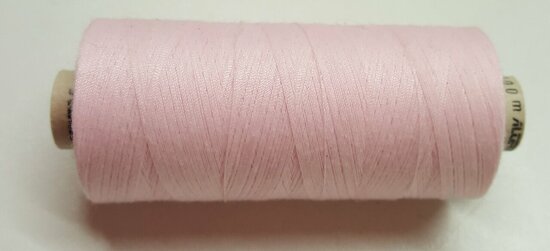 Alterfil S sewing thread and overlocking thread - with Anti-wrinkle coating for smooth seams - spool 1000m - LIGHT PINK colour