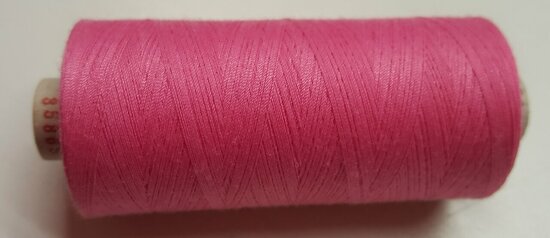 Alterfil S sewing thread and overlocking thread - with Anti-wrinkle coating for smooth seams - spool 1000m - BRIGHT PINK colour