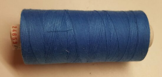Alterfil S sewing thread and overlocking thread - with Anti-wrinkle coating for smooth seams - spool 1000m - CLEAR BLUE colour