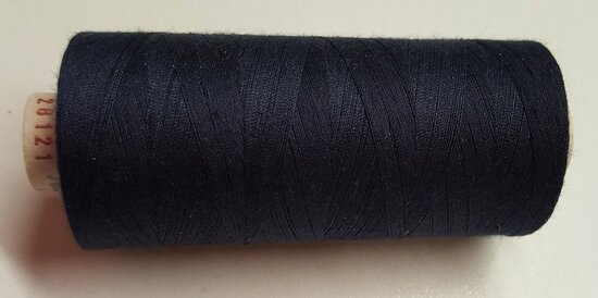 Alterfil S sewing thread and overlocking thread - with Anti-wrinkle coating for smooth seams - spool 1000m - NAVY BLUE colour 2