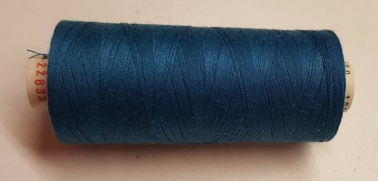 Alterfil S sewing thread and overlocking thread - with Anti-wrinkle coating for smooth seams - spool 1000m - PETROL colour 2283