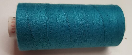 Alterfil S sewing thread and overlocking thread - with Anti-wrinkle coating for smooth seams - spool 1000m - DARK AQUA colour 2