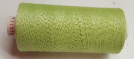 Alterfil S sewing thread and overlocking thread - with Anti-wrinkle coating for smooth seams - spool 1000m - LIME GREEN colour