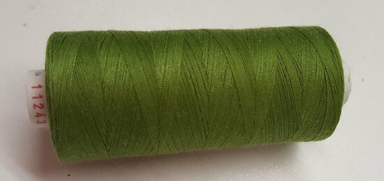 Alterfil S sewing thread and overlocking thread - with Anti-wrinkle coating for smooth seams - spool 1000m - MOSS GREEN colour