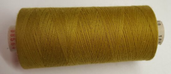 Alterfil S sewing thread and overlocking thread - with Anti-wrinkle coating for smooth seams - spool 1000m - MUSTARD colour 085