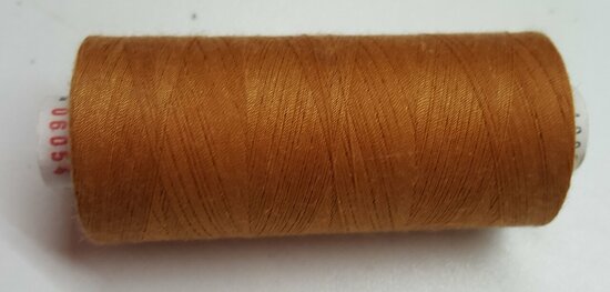 Alterfil S sewing thread and overlocking thread - with Anti-wrinkle coating for smooth seams - spool 1000m - GOLDEN BROWN colou