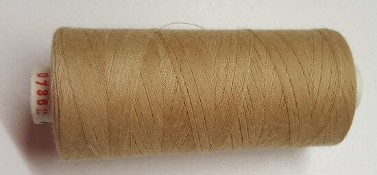 Alterfil S sewing thread and overlocking thread - with Anti-wrinkle coating for smooth seams - spool 1000m - CARAMEL BEIGE colo