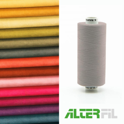 Alterfil S naaigaren en lockgaren - met Anti-rimpelcoating voor gladde naden - klos 1000m - ZACHT OUDROZE kleur 02871