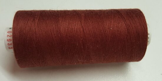 Alterfil S sewing thread and overlocking thread - with Anti-wrinkle coating for smooth seams - spool 1000m - TERRACOTTA BROWN c