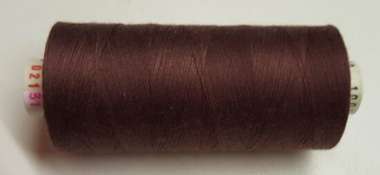 Alterfil S sewing thread and overlocking thread - with Anti-wrinkle coating for smooth seams - spool 1000m - CHESTNUT BROWN col
