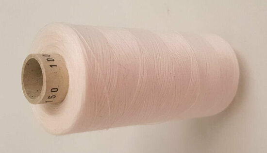 Alterfil S sewing thread and overlocking thread - with Anti-wrinkle coating for smooth seams - spool 1000m - OFFWHITE colour 08