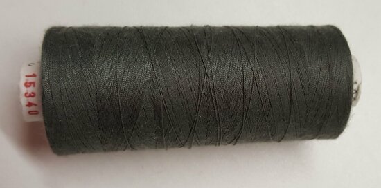 Alterfil S sewing thread and overlocking thread - with Anti-wrinkle coating for smooth seams - spool 1000m - DARK GREY WARM col