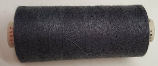 Alterfil S sewing thread and overlocking thread - with Anti-wrinkle coating for smooth seams - spool 1000m - DARK GREY COOL col