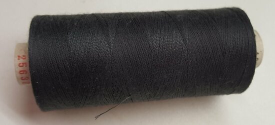 Alterfil S sewing thread and overlocking thread - with Anti-wrinkle coating for smooth seams - spool 1000m - DARK GREY ANTHRACI