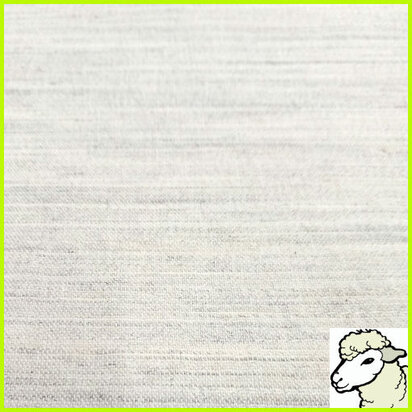 Soepele naaibare wolhaardoek naturel 80 cm breed