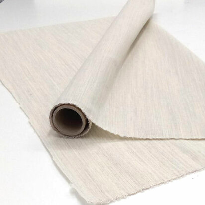 Soepele naaibare wolhaardoek naturel 80 cm breed