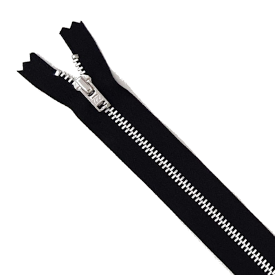 Broek-rokrits 18cm lang fijn maat 3 niet deelbaar metaal zwart kleur 580