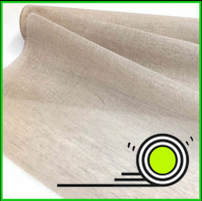 Linnen tussenvoering niet plakbaar naturel finish 3 eko 80cm breed - 71% linnen  29% katoen