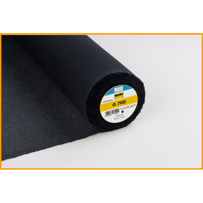 Vlieseline G700 plakkatoen zwart