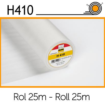 Vlieseline H410 wit rol 25m