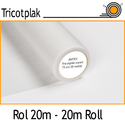 Tricotplak vlies elastische vlieseline 75 cm breed