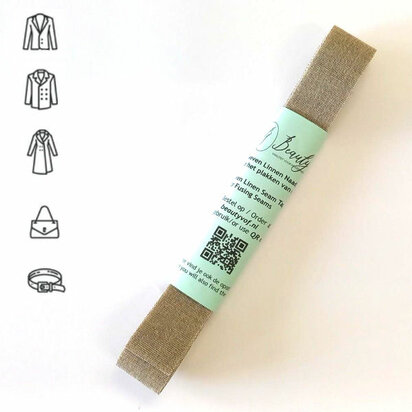 Geweven Linnen Naadband voor het plakken van naden bij Kleding Maken &ndash; Duurzaam en Kwalitatief