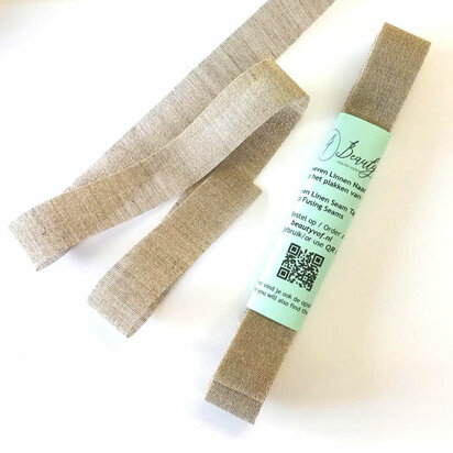 Geweven Linnen Naadband voor het plakken van naden bij Kleding Maken &ndash; Duurzaam en Kwalitatief