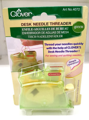 Desk needle threader van clover - d&eacute; draaddoorhaler voor dunne handnaalden