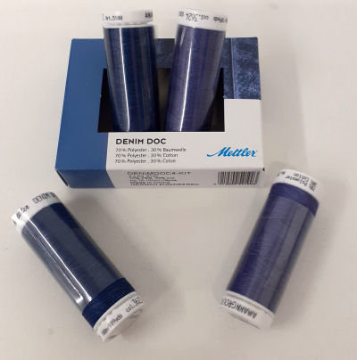 Denim doc kit 4 klosjes blauw