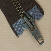 Tweeweg metalen antiek rits