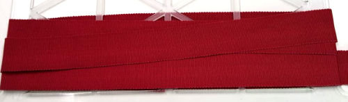 Ripsband rood 25mm viscose