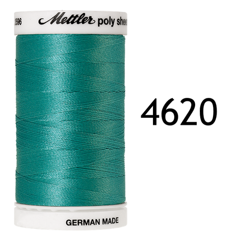 Polysheen decoratief borduurgaren dikte 40 klos 800m smaragd groen 4620