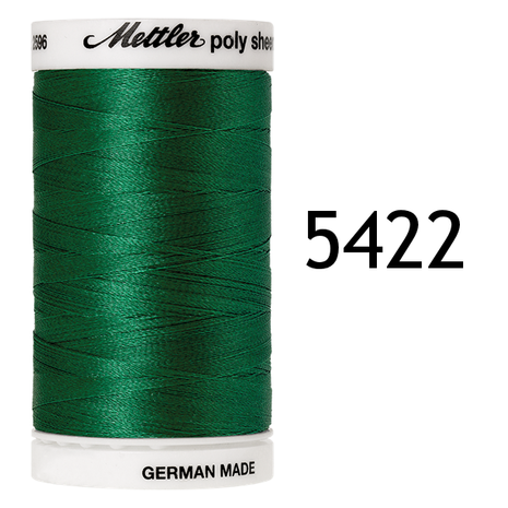 Polysheen decoratief borduurgaren dikte 40 klos 800m DONKER GROEN 5422