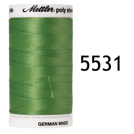 Polysheen decoratief borduurgaren dikte 40 klos 800m GROEN 5531