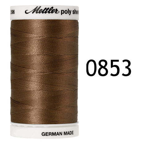 Polysheen decorative embroiderythread number 40 spool 800m GOLDEN BROWN 0853