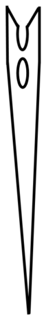 schematische weergave van easy eye needle