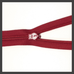 Blinde / naad rits 22 cm bordeaux