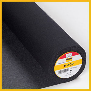 Vilene H609 black 25m roll