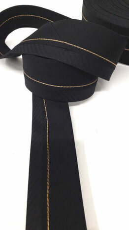Pantalonband zwart 5cm breed stukje 250cm