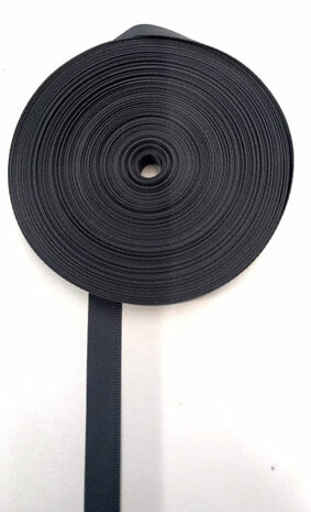 Stootband polyester donkergrijs rol 25m - kleur 1452 van Amann Mettler Seralon